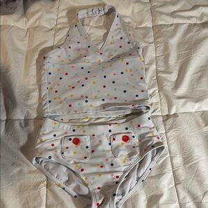 Hanna Andersson Multicolor Polka Dot Swimwear